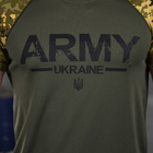 Потоотводящая мужская футболка Odin Coolmax с принтом "ARMY" пиксель олива размер M - изображение 6