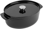 Гусятниця KitchenAid Cast Iron з кришкою Чавунна 30 см 5.6 л Чорна (CC006064-001)