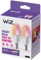 Набір розумних лампочок WIZ Smart Candle Color LED WiFi C37 E14 470 лм 4.9 Вт (8719514551275) - зображення 2