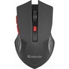 Мишка Defender Accura MM-275 бездротова 6кн 1600 dpi червоний