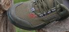 Кросівки чоловічі хакі зелені літні сітка тактичні 43 р. (28 см) дуже зручні Код: 3208 - зображення 6