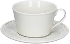 Zestaw filiżanek do herbaty ze spodkiem La Porcellana Bianca Bosco 180 ml Biały 6 szt (P004300016) - obraz 1