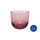 Набір із 2 склянок для води Villeroy & Boch Like Glass Grape 280 мл рожевий (1951788180)