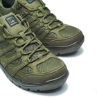 Тактичні кросівки літні PAV 407 олива хакі шкіряні сітка Free Air 44 - зображення 6