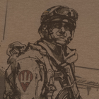 Футболка c рисунком Paratrooper S Coyote Brown - изображение 4