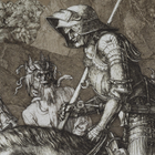 Футболка с рисунком «Рыцарь, смерть и дьявол» 2XL Olive Drab - изображение 4