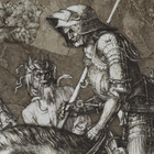 Футболка с рисунком «Рыцарь, смерть и дьявол» M Olive Drab - изображение 4