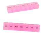 Комплект дорожная-карманная аптечка красная 13х18 см и органайзер для таблеток на 7 дней Розовый (3000169-TOP-2) - изображение 5