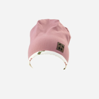 Дитяча демісезонна шапка-біні для дівчинки Nicol 204268 44 см Рожева (5905601022749) - зображення 1