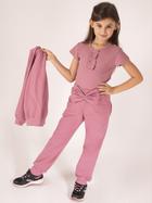 Spodnie dresowe dziecięce dla dziewczynki Nicol 204275 92 cm Wrzosowe (5905601023272) - obraz 2