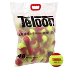 Мяч для большого тенниса TELOON KIDS 70 (48шт) Pro (сумка) (для детей от 5 лет и начинающих взрослых, в пакете, красно-салатовый) (Stage-3)