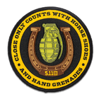 Нашивка 5.11 Tactical Close Only Counts Patch Brown