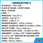 Klocki konstrukcyjne Cobi Historical Collection WWII Yakovlev Yak-3 140 elementów (5902251058623) - obraz 3