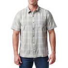 Сорочка тактична 5.11 Tactical Nate Short Sleeve Shirt M Titan Grey Plaid