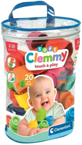 Klocki konstrukcyjne Clementoni Clemmy Soft 20 elementów (8005125178773)