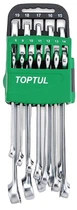 Набір ключів комбінованих Toptul 8-19 мм 10 шт. на тримачі (GSAB1001)