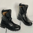 Ботинки Ястреб с мембраной AirTex до -15°C / Водоотталкивающие кожаные Берцы черные размер 37 - изображение 3