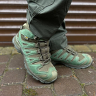 Мужские демисезонные Ботинки Alpin-Pro с ортопедической стелькой / Кожаные Берцы олива размер 40 - изображение 4
