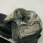 Зимние кожаные Ботинки Ястреб на меху до -20°C / Утепленные водоотталкивающие Берцы черные размер 37 - изображение 4