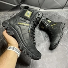 Демісезонні чоловічі Берці з патріотичним дизайном та мембраною / Міцні черевики чорні розмір 43 - зображення 6