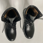 Ботинки Ястреб с мембраной AirTex до -15°C / Водоотталкивающие кожаные Берцы черные размер 49 - изображение 4