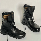 Ботинки Ястреб с мембраной AirTex до -15°C / Водоотталкивающие кожаные Берцы черные размер 45 - изображение 3