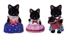 Набір іграшок Sylvanian Families Коти опівночі 4 шт (5054131055304) - зображення 1