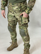 Військові штурмові штани Tactic Ріп-стоп, (тактичні штани з наколінниками) мультикам 46 - зображення 4