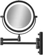 Lusterko kosmetyczne z podświetleniem Gillian Jones Double Sided Wall Mirror LED Light and X10 Magnification (5713982008135) - obraz 2