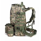 Рюкзак тактичний Tactical Backpack B08 Штурмовий похідний військовий з підсумками 55 л Піксель - зображення 3