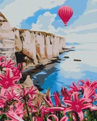 Картина по номерам 40×50 см. Розовый воздушный шар. Brushme