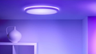 Lampa sufitowa LED WIZ SuperSlim smart ceiling lamp RGB 22 W 42.3 cm biała (8720169072619) - obraz 4