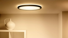 Lampa sufitowa LED WIZ SuperSlim smart ceiling lamp RGB 32 W 54.5 cm czarna (8720169072671) - obraz 4