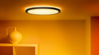 Lampa sufitowa LED WIZ SuperSlim smart ceiling lamp RGB 32 W 54.5 cm czarna (8720169072671) - obraz 7