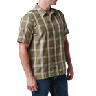 Рубашка тактическая 5.11 Tactical Nate Short Sleeve Shirt M Sage Green Plaid - изображение 4