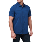 Рубашка тактическая 5.11 Tactical Ellis Short Sleeve Shirt 2XL Pacific Navy - изображение 4