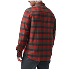 Рубашка тактическая 5.11 Tactical Lester Long Sleeve Shirt 2XL Red Bourbon Plaid - изображение 4