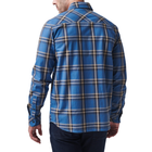 Рубашка тактическая 5.11 Tactical Gunner Plaid Long Sleeve Shirt S Cobalt Blue Plaid - изображение 2