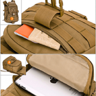 Рюкзак тактический AOKALI Outdoor A18 36-55L Sand - изображение 7