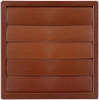 Вентиляционная решетка с гравитационными жалюзи AIRROXY KzZ 170x170 100 Brown (02-309)