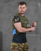 Армійська чоловіча футболка Ukrainian Army потовідвідна 2XL олива+мультикам (86521) - зображення 3