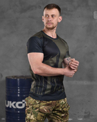 Армейская мужская потоотводящая футболка С Черепом M олива (86426) - изображение 2
