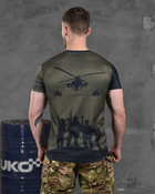 Армійська чоловіча потовідвідна футболка З Черепом M олива (86426) - зображення 4