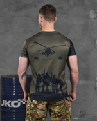 Армійська чоловіча потовідвідна футболка З Черепом XL олива (86426) - зображення 4