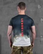 Армійська чоловіча потовідвідна футболка Predator M синя з білим (86520) - зображення 5