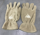 Перчатки зимние флисовые Wolftrap пальцевые, цвет Койот, тактические Перчатки зимние - изображение 3