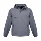 Тактична куртка анорак Brandit Summer Windbreaker, водонепроникна літня вітровка, сірий 3XL - зображення 2