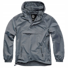 Тактична куртка анорак Brandit Summer Windbreaker, водонепроникна літня вітровка, сірий S - зображення 4