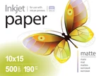 Фотопапір PrintPro матовий 190г/м2 10x15см 500л (PME1905004R)