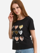 Koszulka damska z nadrukiem Top Secret SPO6104CA 42 Czarna (5903411544239) - obraz 4